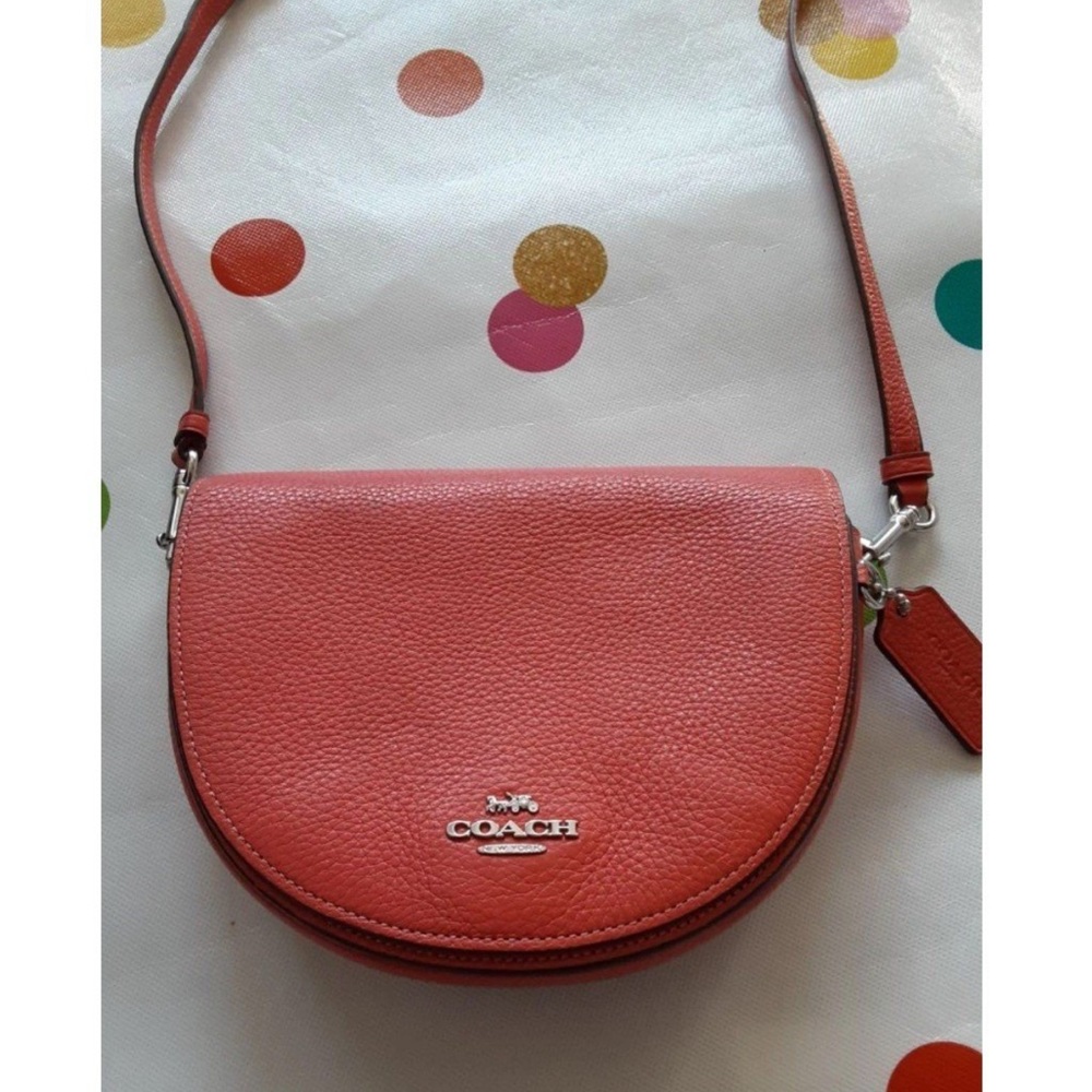 Coach NY Leather Ellen Crossbody Purse leather authentic